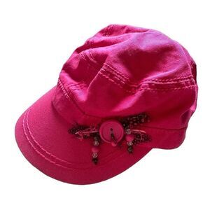 Pink decorative ball cap